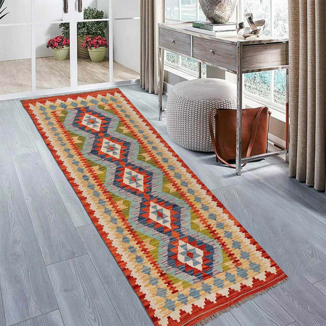 Short Chobi Kilim Runner 2' 5" x 6' 3" - No. AL66907