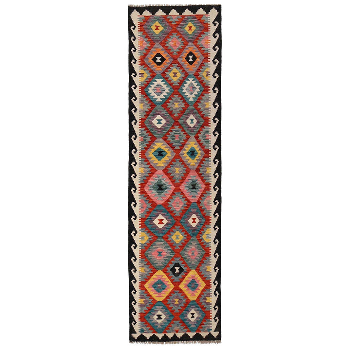 Hand Made Afghan Kilim Runner 2' 8" x 10' 0" - No. AL31341