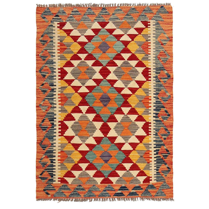 Hand Knotted Flatweave Kilim 2' 11" x 4' 2" - No. AL81872