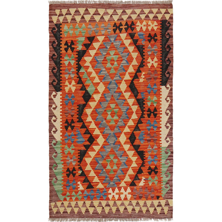 Handmade Vegetable Kelim 2' 10" x 5' 2" - No. AL23402