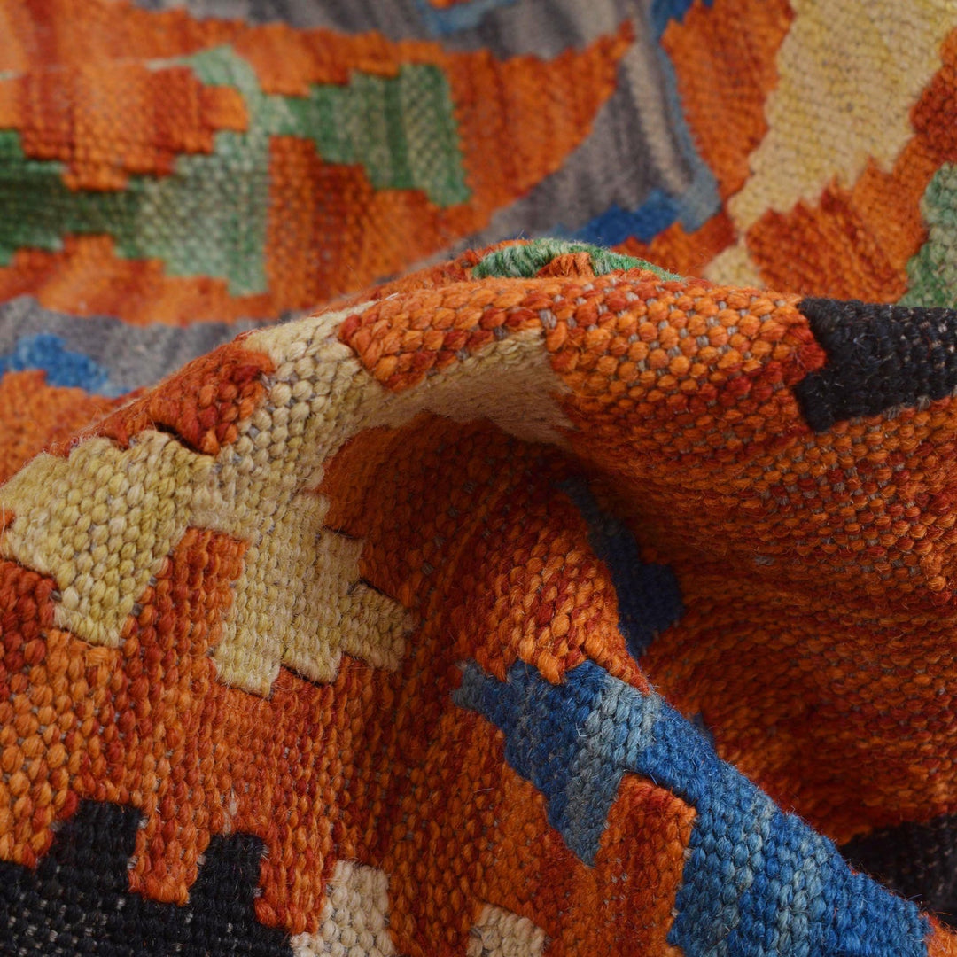 Handmade Vegetable Kelim 2' 10" x 5' 2" - No. AL23402