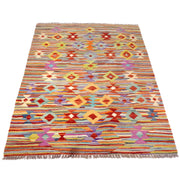 Handmade Turkish Design Wool Kilim 3' 3" x 5' 1" - No. AL82986
