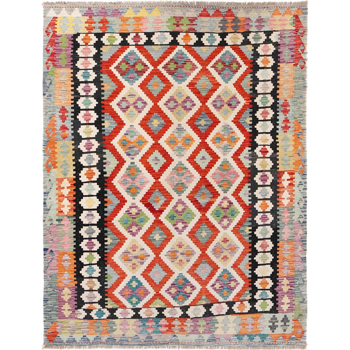 Handmade Vegetable Kilim 5' 11" x 8' 0" - No. AL43186
