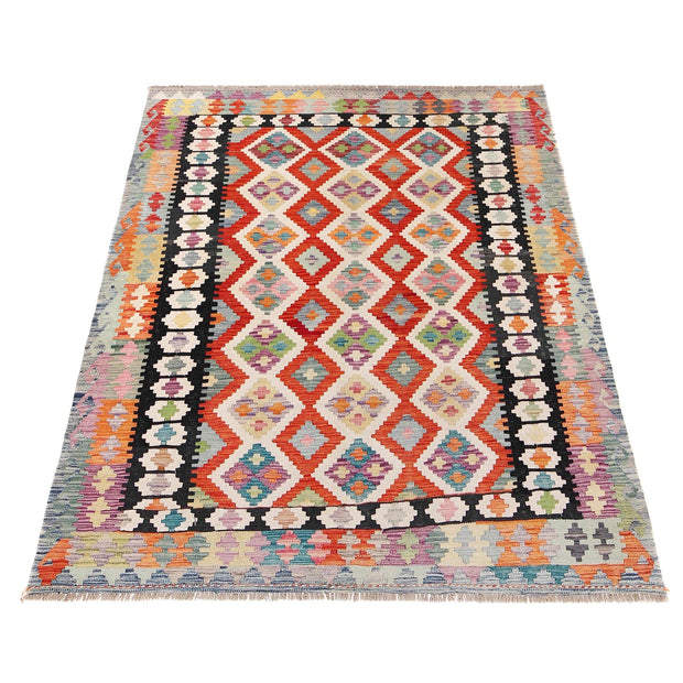 Handmade Vegetable Kilim 5' 11" x 8' 0" - No. AL43186