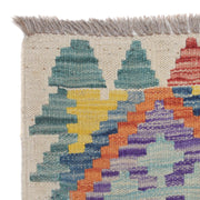 Hand Knotted Afghan Style Kilim Runner 2' 9" x 9' 8" - No. AL43662