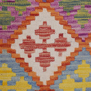 Hand Knotted Afghan Style Kilim Runner 2' 9" x 9' 8" - No. AL43662