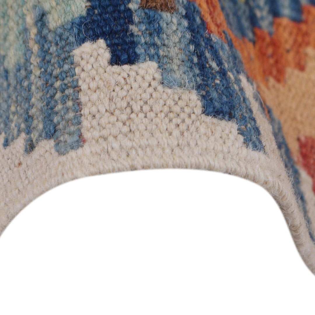 Hand Knotted Afghan Style Kilim Runner 2' 9" x 9' 8" - No. AL43662