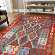 Hand Made Afghan Kilim 4' 3" x 5' 9" - No. AL82054