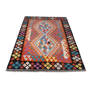 Handmade Vegetable Kilim 4' 0" x 6' 1" - No. AL45956