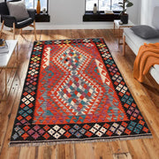 Handmade Vegetable Kilim 4' 0" x 6' 1" - No. AL45956