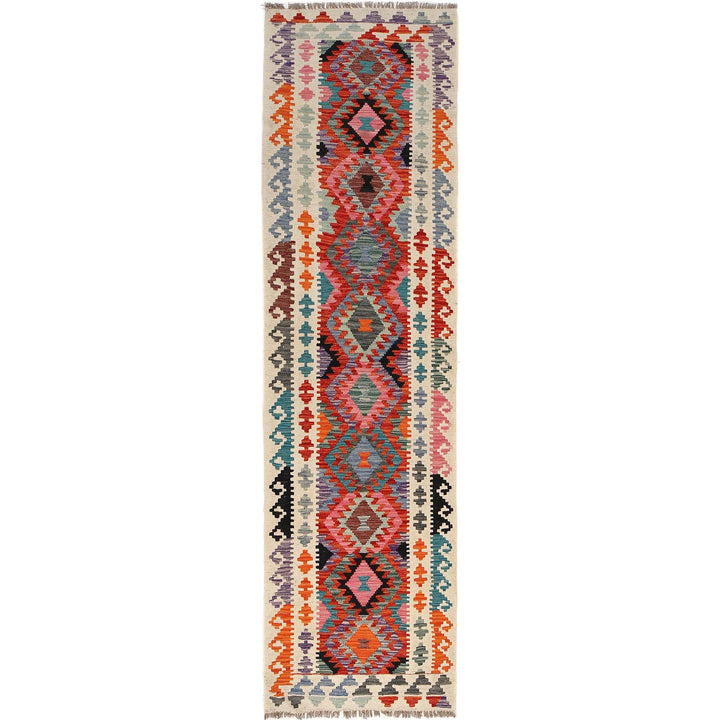 Handmade Vegetable Kilim Runner 2' 6" x 9' 7" - No. AL72179