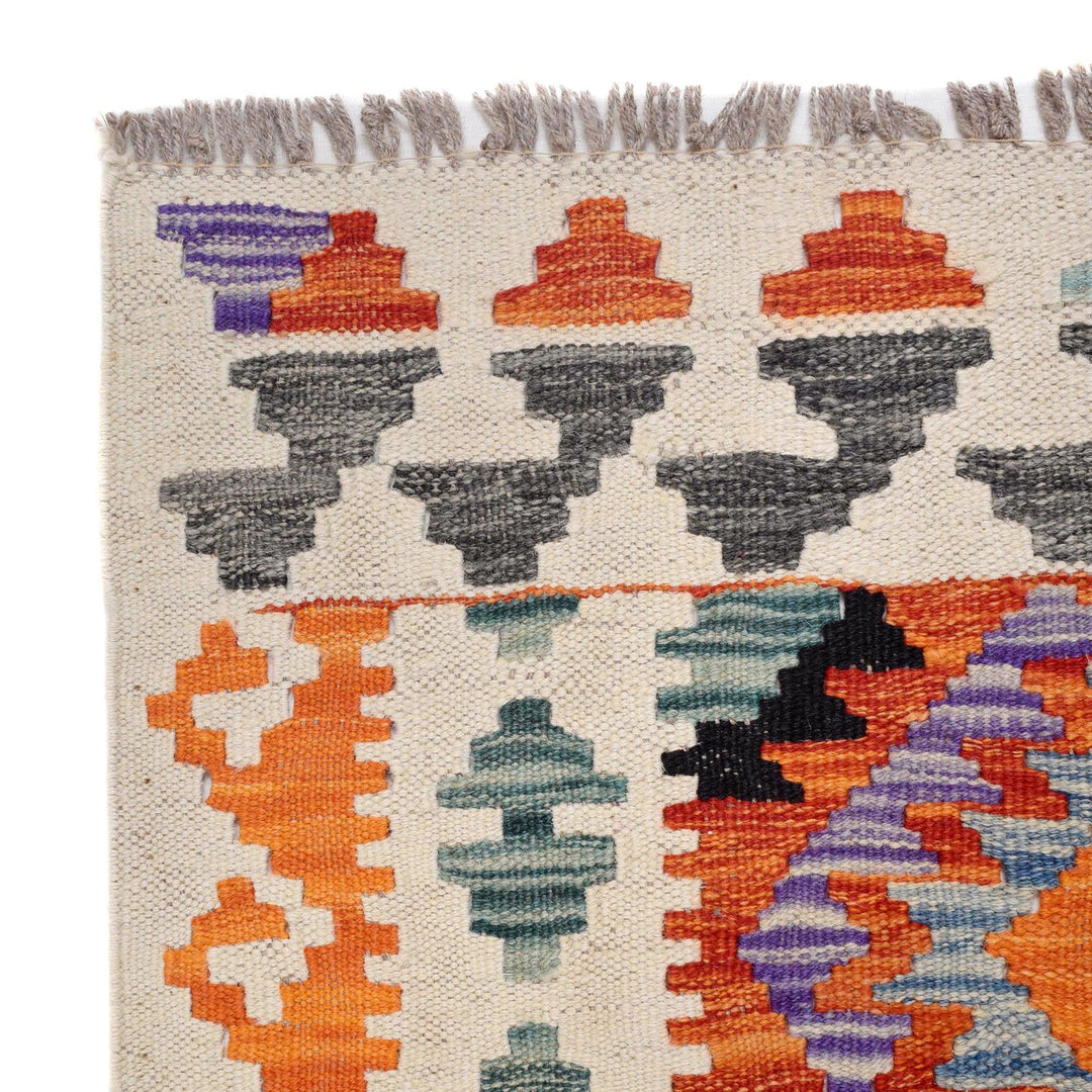 Handmade Vegetable Kilim Runner 2' 6" x 9' 7" - No. AL72179