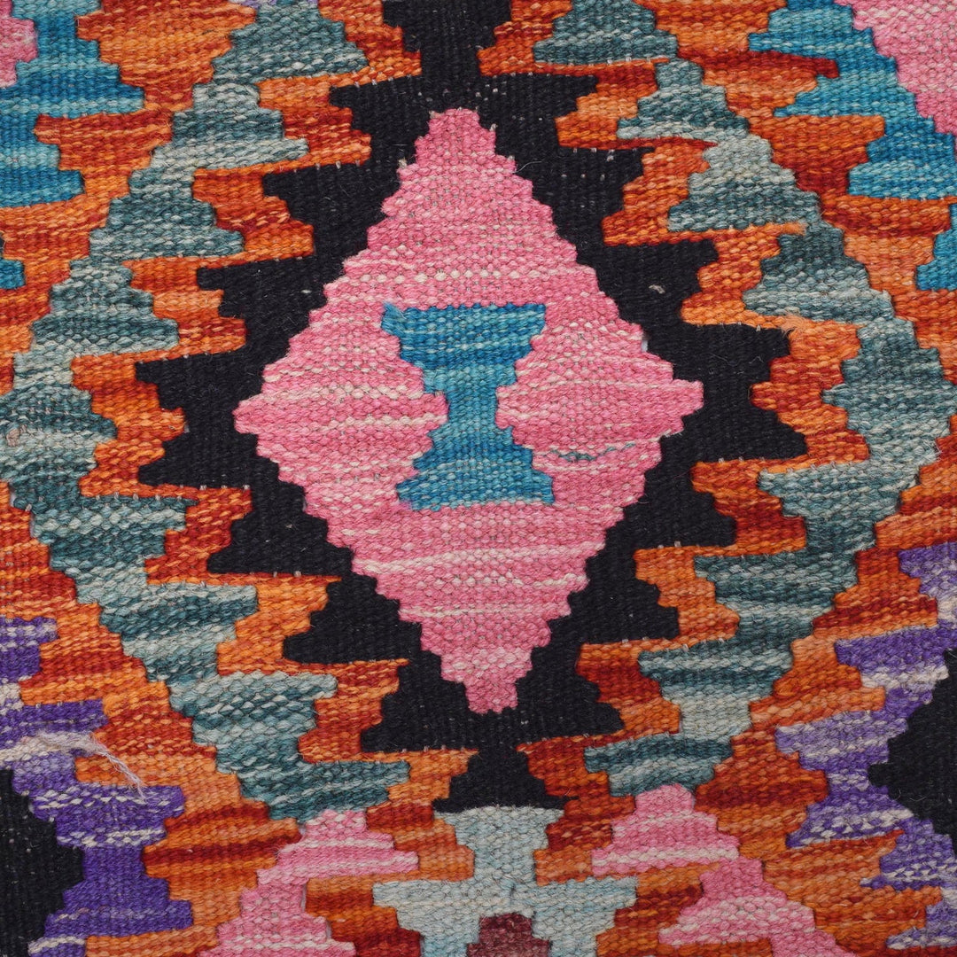 Handmade Vegetable Kilim Runner 2' 6" x 9' 7" - No. AL72179