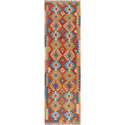 Handmade Afghan Vegetable Kilim Runner 2' 7" x 9' 5" - No. AL60056