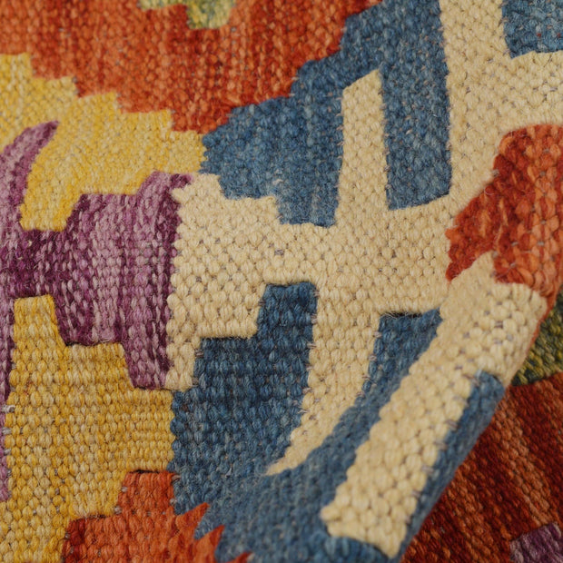 Handmade Afghan Vegetable Kilim Runner 2' 7" x 9' 5" - No. AL60056