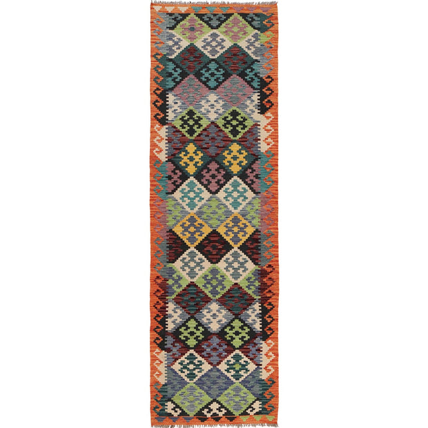 Handmade Vegetable Kelim Runner 2' 9" x 9' 8" - No. AL51805