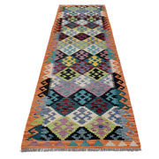 Handmade Vegetable Kelim Runner 2' 9" x 9' 8" - No. AL51805