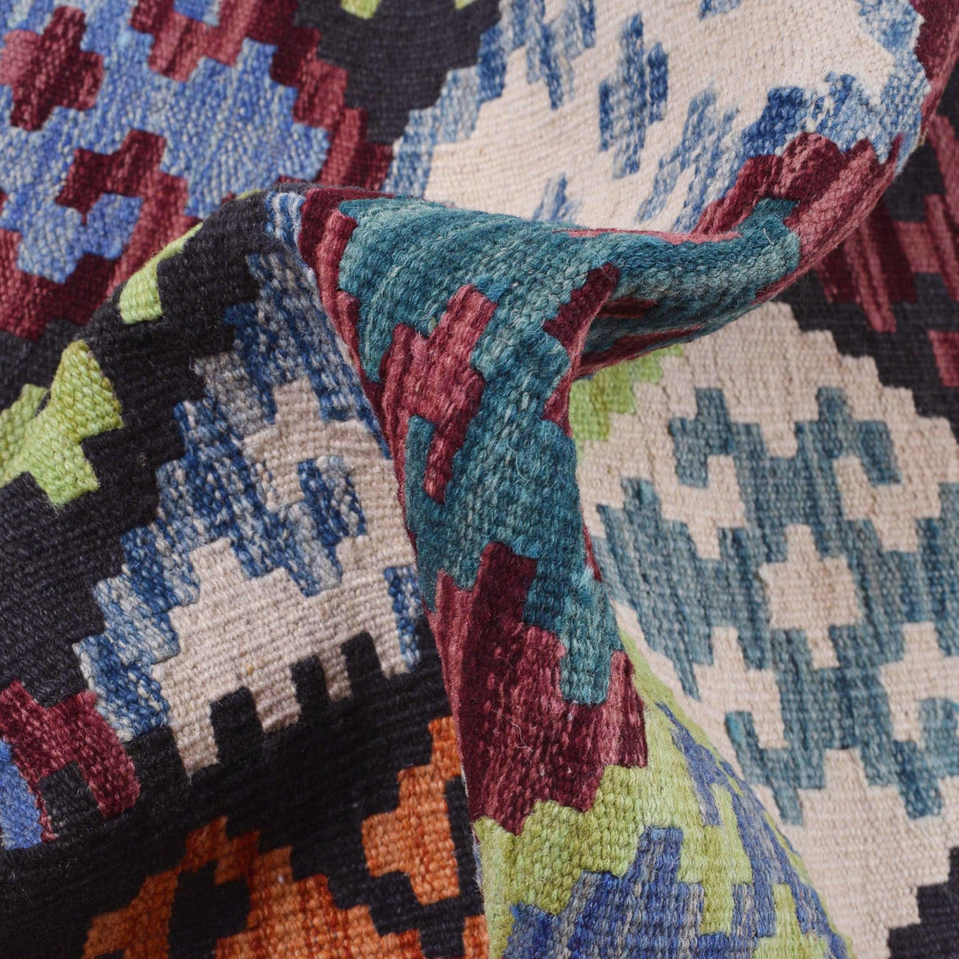 Handmade Vegetable Kelim Runner 2' 9" x 9' 8" - No. AL51805