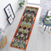 Handmade Vegetable Kelim Runner 2' 9" x 9' 8" - No. AL51805