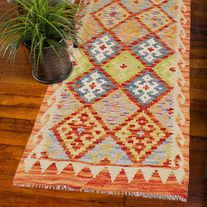 Long Kilim Runner 2' 6" x 9' 0" - No. AL73690