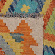 Hand Woven Wool Kelim Runner 2' 9" x 9' 8" - No. AL98081