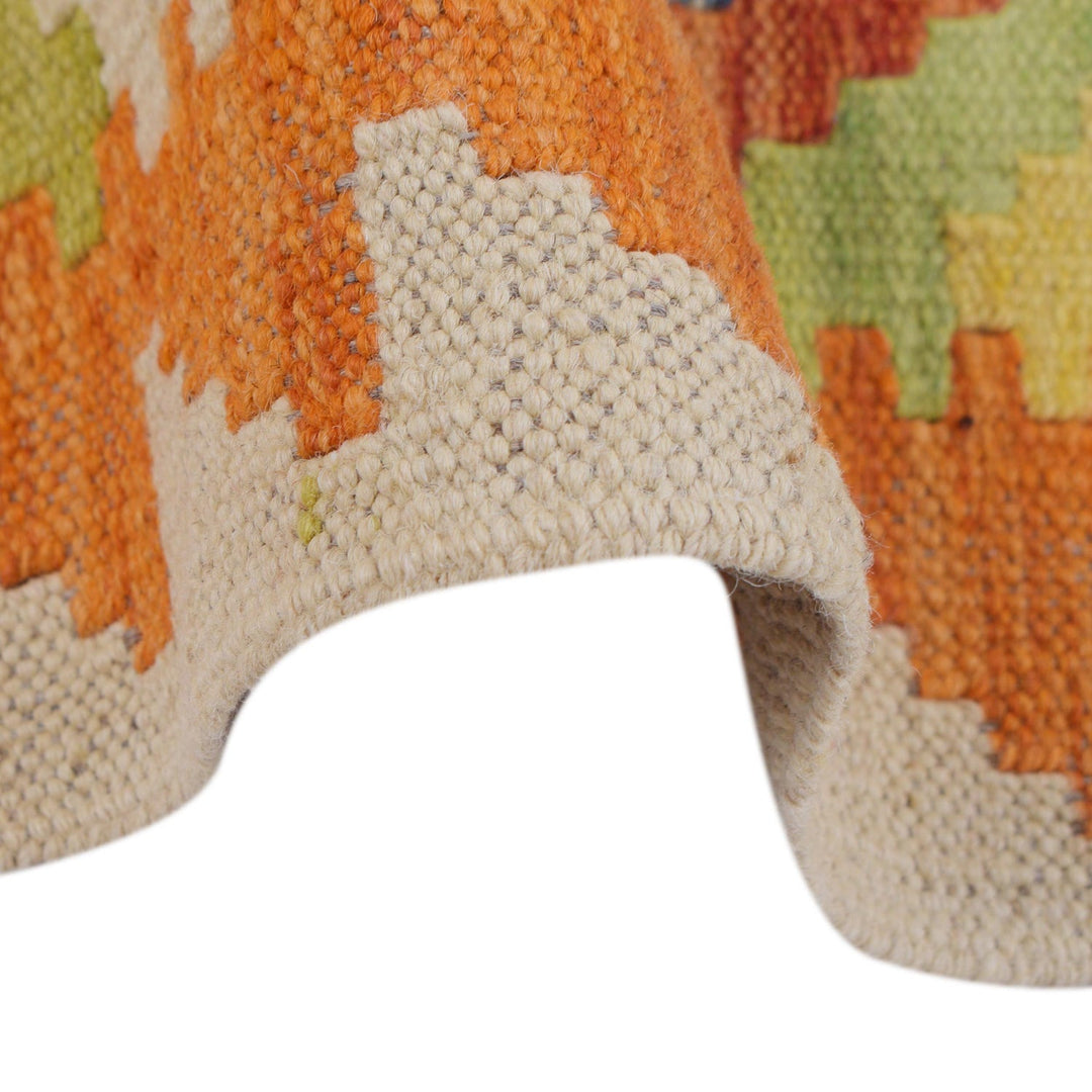 Hand Woven Wool Kelim Runner 2' 9" x 9' 8" - No. AL98081