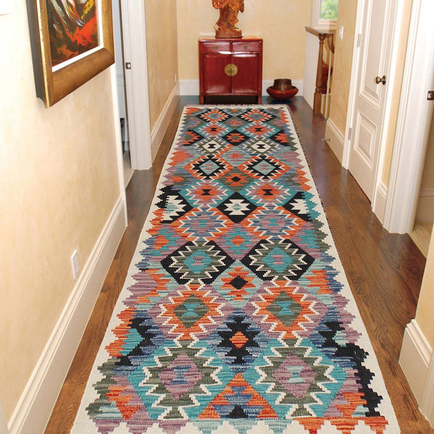 Long Chobi Kilim Runner 2' 7" x 9' 9" - No. AL72489