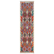 Hand Woven Wool Kelim Runner 2' 7" x 10' 1" - No. AL39000