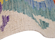 Hand Woven Wool Kelim Runner 2' 7" x 10' 1" - No. AL39000