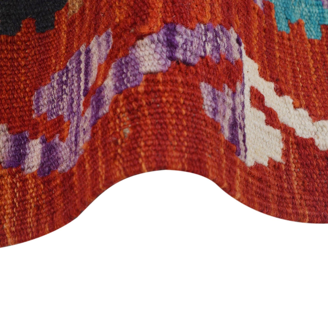 Handmade Turkish Design Wool Kilim Runner 2' 7" x 9' 9" - No. AL28066