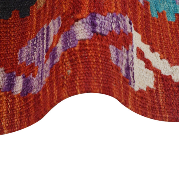 Handmade Turkish Design Wool Kilim Runner 2' 7" x 9' 9" - No. AL28066