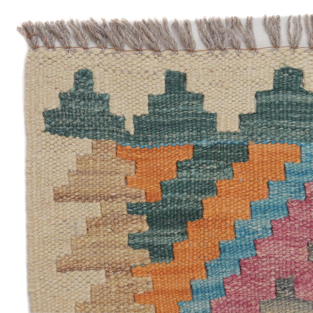 Hand Woven Wool Kelim Runner 2' 5" x 7' 8" - No. AL54314