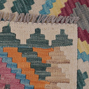 Hand Woven Wool Kelim Runner 2' 5" x 7' 8" - No. AL54314