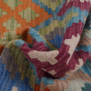 Hand Woven Wool Kelim Runner 2' 5" x 7' 8" - No. AL54314