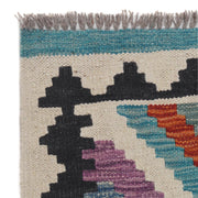 Handmade Turkish Design Wool Kilim Runner 2' 5" x 8' 1" - No. AL71211