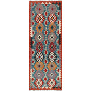 Hand Knotted Flatweave Kilim Runner 2' 9" x 8' 2" - No. AL84299