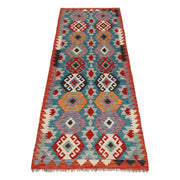 Hand Knotted Flatweave Kilim Runner 2' 9" x 8' 2" - No. AL84299