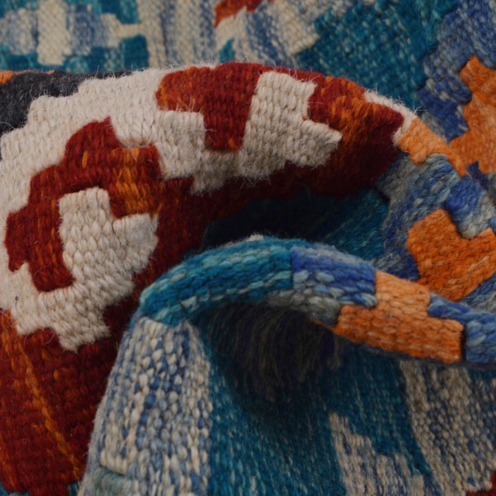 Hand Knotted Flatweave Kilim Runner 2' 9" x 8' 2" - No. AL84299