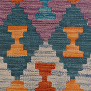 Colorful Flat-Weave Wool Kilim Runner 2' 6" x 8' 0" - No. AL18611