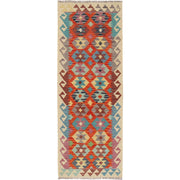 Handmade Turkish Design Wool Kilim Runner 2' 10" x 8' 1" - No. AL93924