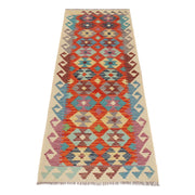Handmade Turkish Design Wool Kilim Runner 2' 10" x 8' 1" - No. AL93924