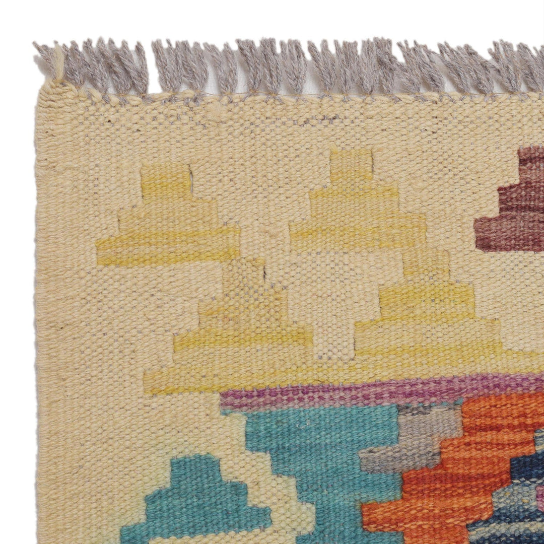 Handmade Turkish Design Wool Kilim Runner 2' 10" x 8' 1" - No. AL93924