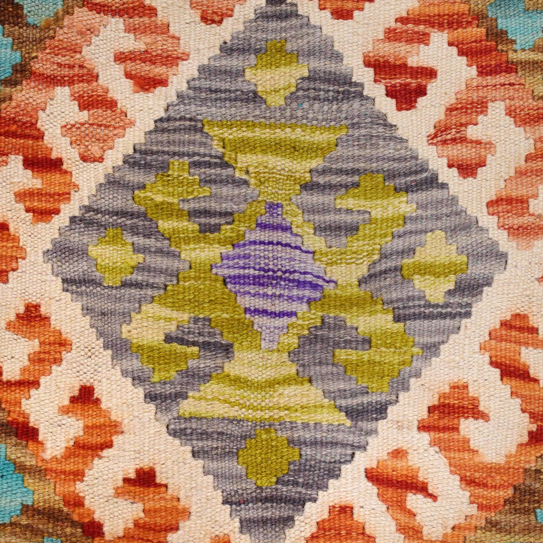 Handmade Turkish Design Wool Kilim 6' 7" x 10' 1" - No. AL21363