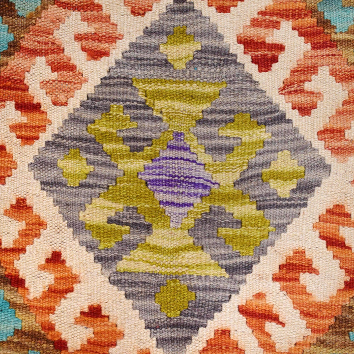 Handmade Turkish Design Wool Kilim 6' 7" x 10' 1" - No. AL21363