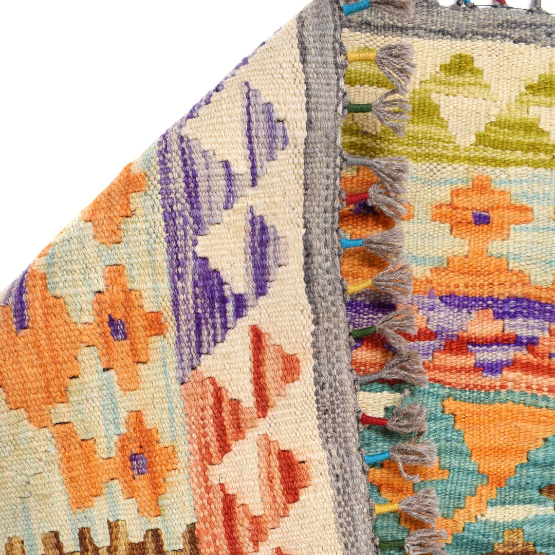 Handmade Turkish Design Wool Kilim 6' 7" x 10' 1" - No. AL21363