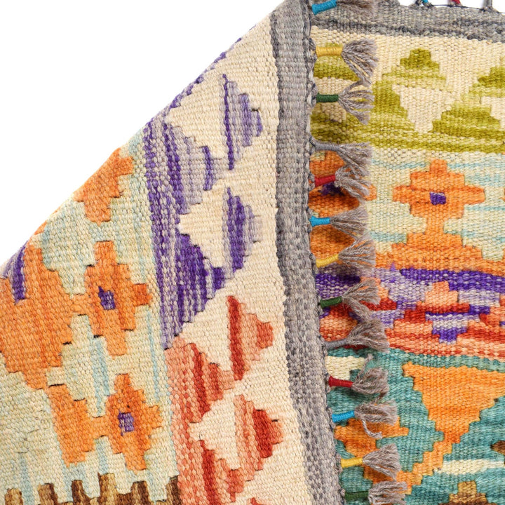 Handmade Turkish Design Wool Kilim 6' 7" x 10' 1" - No. AL21363