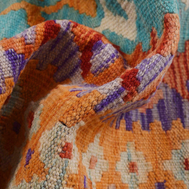 Handmade Turkish Design Wool Kilim 6' 7" x 10' 1" - No. AL21363