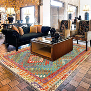 Handmade Turkish Design Wool Kilim 6' 7" x 10' 1" - No. AL21363