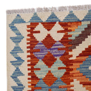 Handmade Vegetable Kelim 2' 11" x 3' 10" - No. AL39685