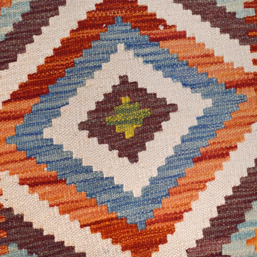 Handmade Vegetable Kelim 2' 11" x 3' 10" - No. AL39685